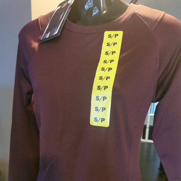 Spyder Women’s Brushed Crew Neck Top (Maroon) S/P - Picture 4 of 7